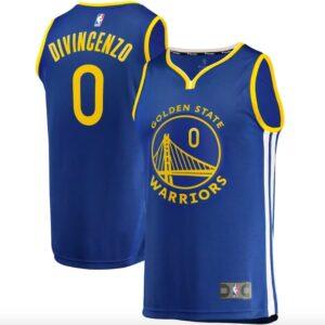 Maillot de basket-ball 2022-23 Golden State Warriors #0 Donte DiVincenzo Fast Break Icon Bleu Jersey Vert 598103