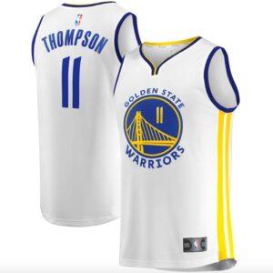 Maillot de basket-ball 2022-23 Golden State Warriors #11 Klay Thompson Fast Break Association Maillot blanc 598062