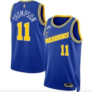 2022-23 Golden State Warriors #11 Klay Thompson Nike Classic Royal Jersey Maillot de basket-ball 597288