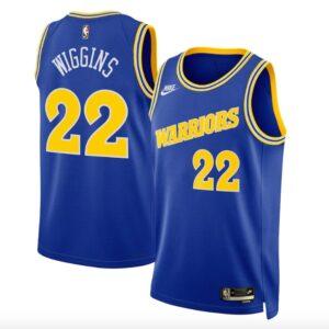 Maillot de basket-ball 2022-23 Golden State Warriors #22 Andrew Wiggins Nike Classic Blue Jersey 597248