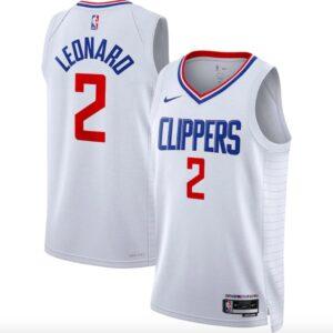 Maillot de basket-ball 2022-23 LA Clippers #2 Kawhi Leonard Swingman Association Maillot blanc Tang 606659
