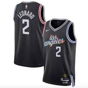 Maillot de basket 2022-23 LA Clippers #2 Kawhi Leonard Swingman City Maillot noir 606584