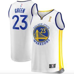 Maillot de basket-ball 2022 Champions de la finale NBA Golden State Warriors #23 Draymond Green Fast Break Association Maillot blanc blanc 598119