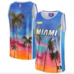 Maillot bleu Miami Heat NBA & KidSuper Studios par Fanatics Hometown 607388