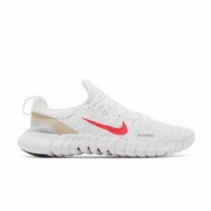 Nike Free RN 5.0 Blanc Sirène Rouge CZ1884 101