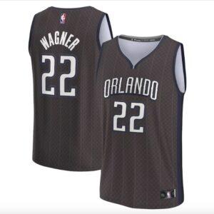 Maillot de basket-ball 2022-23 Orlando Magic #22 Franz Wagnery Fast Break City Maillot noir 615935