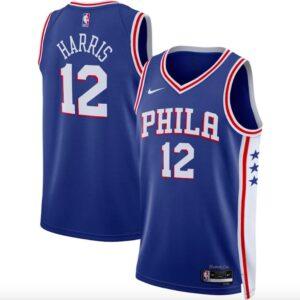 Maillot de basket-ball 2022-23 Philadelphia 76ers #12 Tobias Harris Swingman Icon Royal Jersey 619514