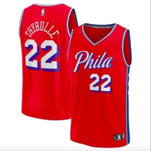 Maillot de basket-ball 2022-23 Philadelphia 76ers #22 Matisse Thybulle Fastbreak Statement Maillot rouge 619374