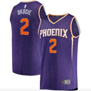 Maillot de basket-ball 2022-23 Phoenix Suns #2 Josh Okogie Fastbreak Icon Maillot violet 620318