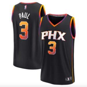Maillot de basket-ball 2022-23 Phoenix Suns #3 Chris Paul Fast Break Statement Maillot noir 619526