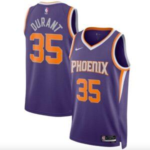Maillot de basket-ball 2022-23 Phoenix Suns #35 Kevin Durant Swingman Icon Maillot violet 620168