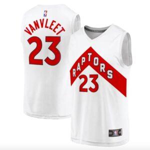 Maillot de basket-ball 2022-23 Toronto Raptors #23 Fred VanVleet Fast Break Association Maillot blanc 621235