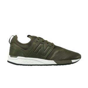 New Balance 247 Baskets en cuir olive MRL247BO