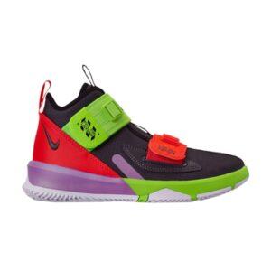 Nike LeBron Soldier 13 GS Thunder Gris Crimson Vert AR7585 002