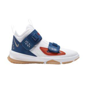 Nike LeBron Soldier 13 LA GS Blanc Bleu Côtier CU4133 124