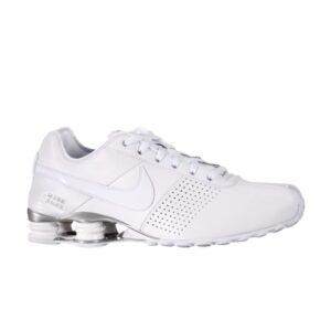 Nike Shox Deliver Blanc Métallisé Argent Crème 317547 111