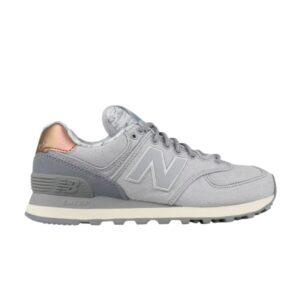 Baskets Wmns New Balance 574 Argent Vison Blanc WL574AEA