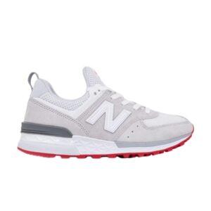 Baskets Wmns New Balance 574 Sport Off Blanc Rouge WS574T0