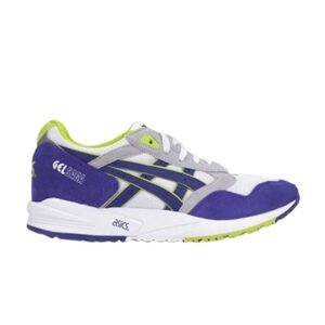 Baskets Asics Gel Saga Blanc Bleu Foncé H528N 0152