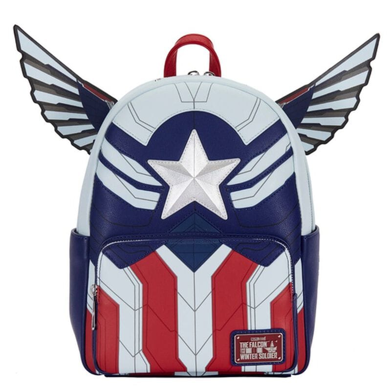 Sac à dos Falcon Captain America Cosplay Mini sac à dos blanc 636063