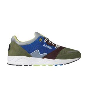 Baskets Karhu Aria 95 Capulet Olive Strong Bleu Blanc F803054
