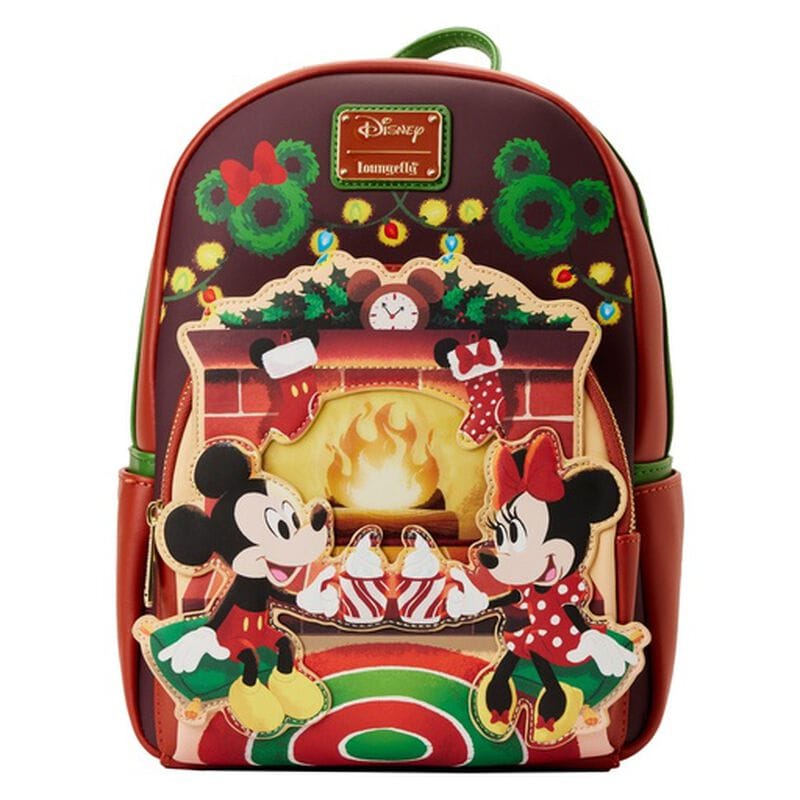 Sac à dos Mickey & Minnie Mouse Hot Cocoa Fireplace Mini sac à dos rouge 639039