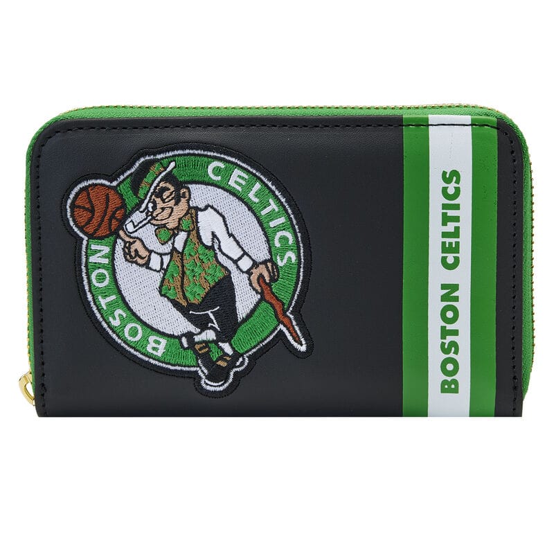 NBA Boston Celtics Patch Icônes Zip Autour Portefeuille Bleu 631146
