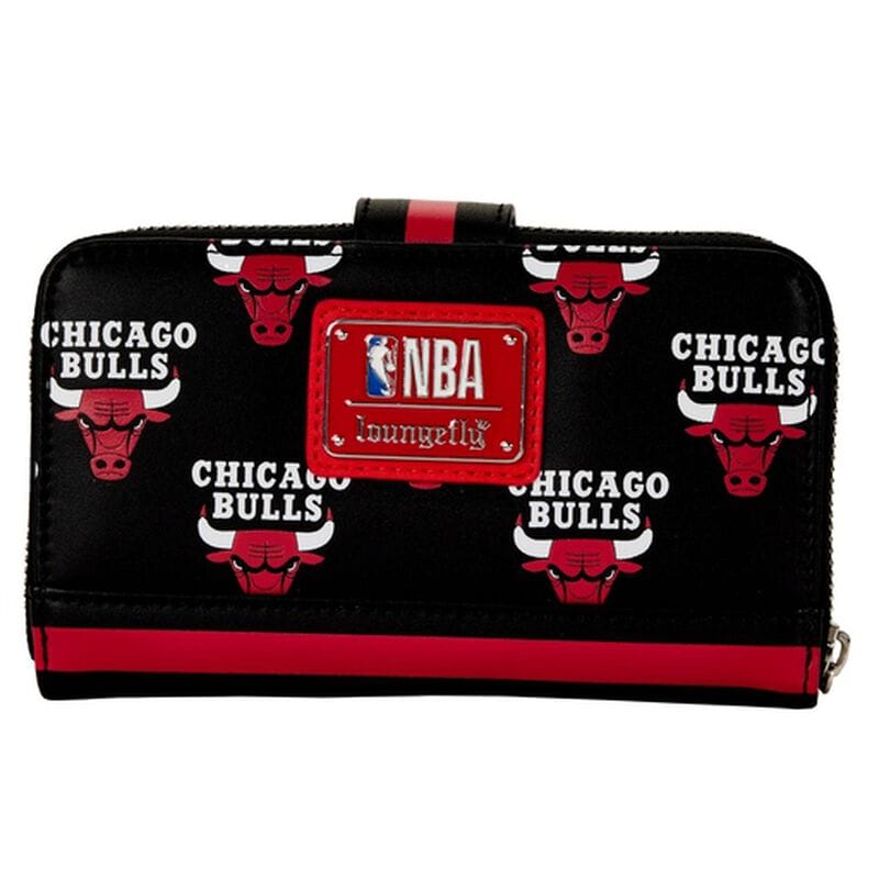 Portefeuille zippé avec logo NBA Chicago Bulls 632785