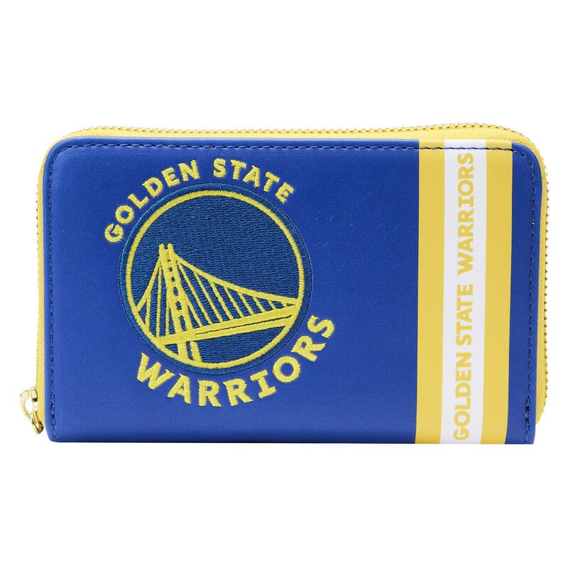 NBA Golden State Warriors Patch Icônes Zip Autour Portefeuille Noir 631365