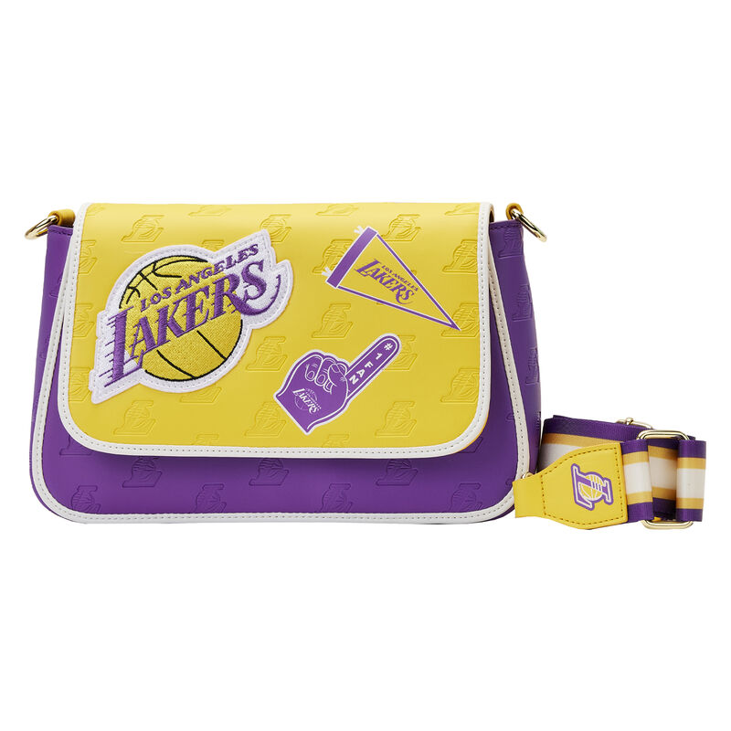 Sac à bandoulière NBA Los Angeles Lakers Patch Icons noir 630981