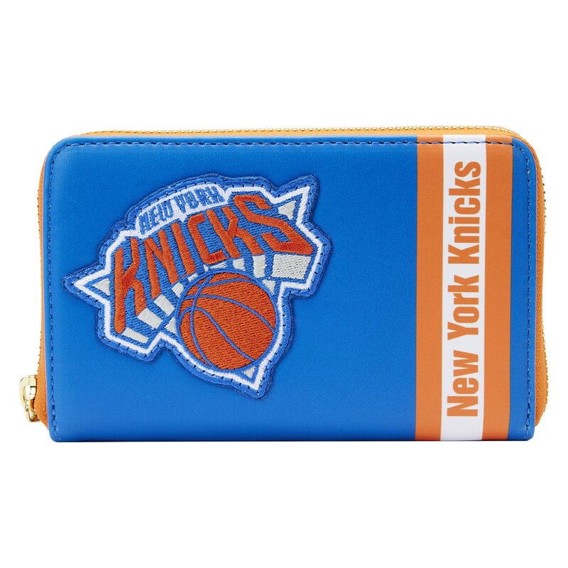 NBA New York Knicks Patch Icônes Zip Autour Portefeuille Blanc 631301