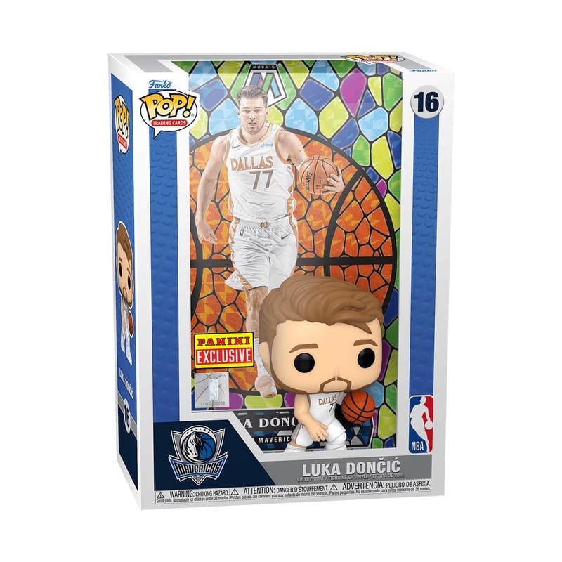 Ensemble de Pop! Cartes à collectionner Luka Doncic (Mosaic Prisms) Bleu 631669
