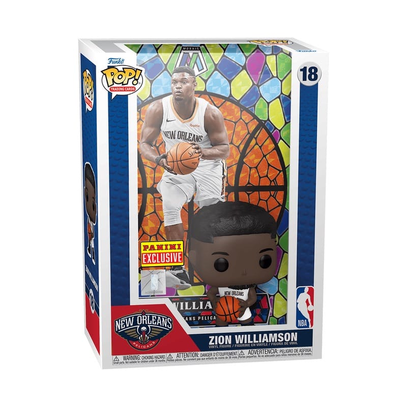 Ensemble de Pop! Cartes à collectionner Zion Williamson (prismes mosaïque) Orange 631673