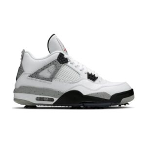 Air Jordan 4 Golf Blanc Ciment Baskets Bleu CU9981 100