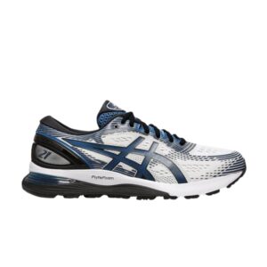 Baskets Asics Gel Nimbus 21 blanc bleu saphir profond 1011A169 100