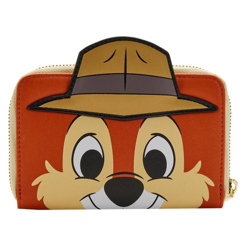 Portefeuille Zippé Cosplay Chip and Dale Marron 653492