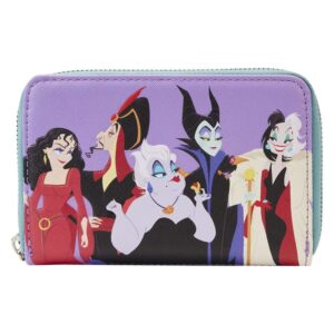Portefeuille zippé Disney Villains Color Block 644407
