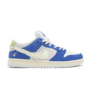 Baskets Fly Streetwear x Nike Dunk Low Pro SB Gardenia Game Royal/Sail/Grey Fog DQ5130 400
