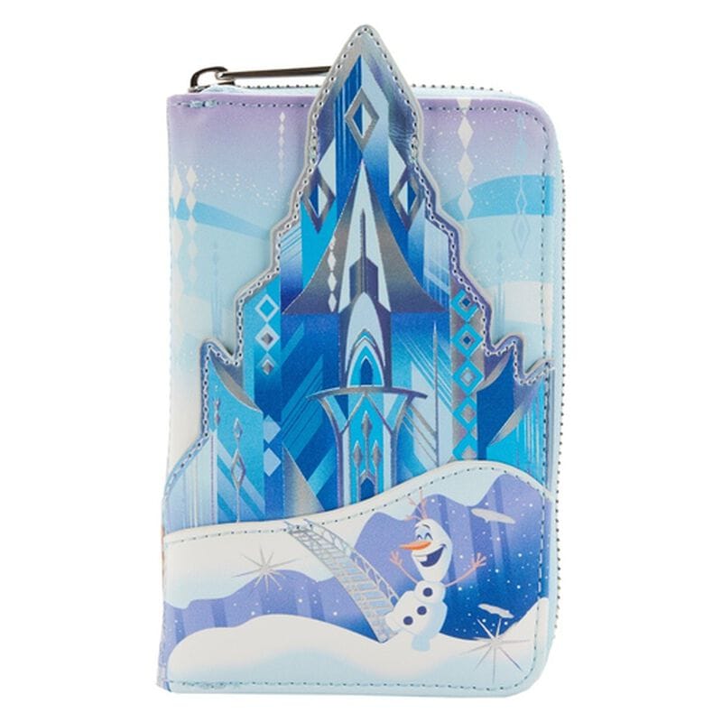 Portefeuille zippé Frozen Princess Elsa Castle noir 653664