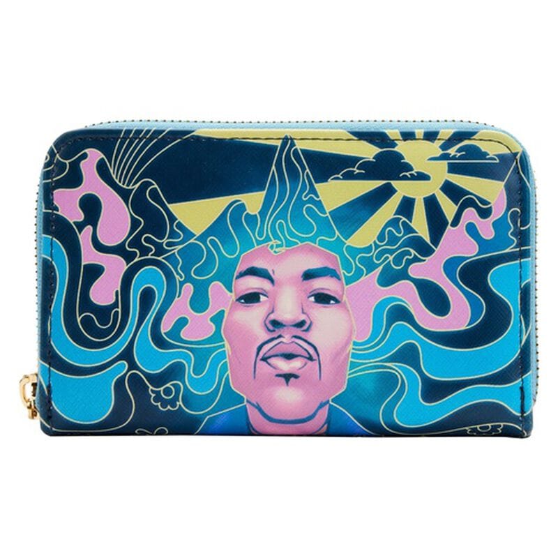 Jimi Hendrix Psychedelic Glow Landscape Portefeuille zippé 645769