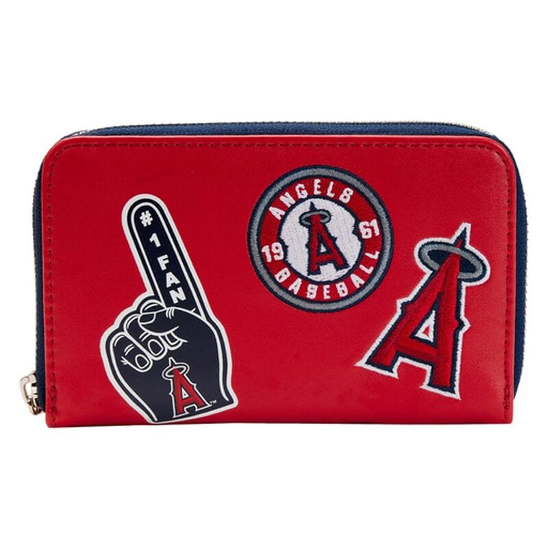 Portefeuille zippé avec patchs MLB LA Angels 644710