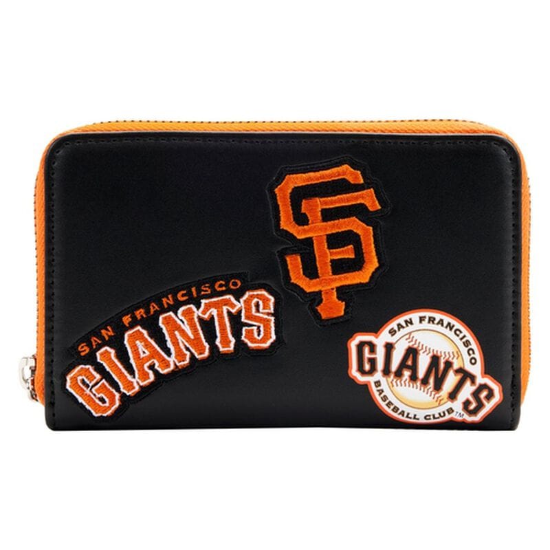 Portefeuille zippé avec patchs MLB SF Giants rouge 653580