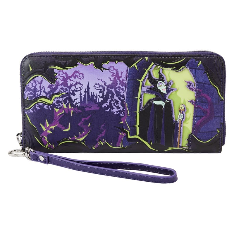Boîte à fenêtre maléfique Glow Zip autour du portefeuille avec bracelet 643616