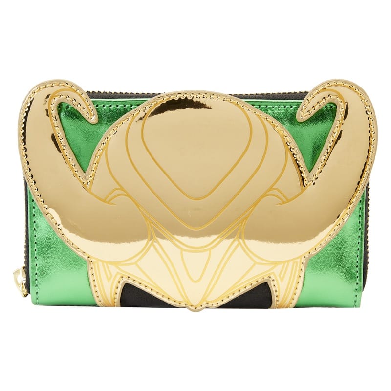 Portefeuille zippé Marvel Metallic Loki 643677
