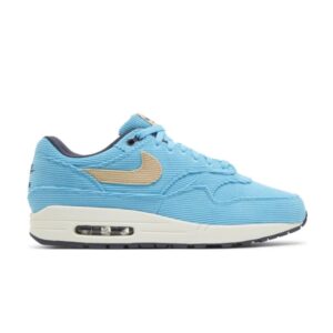 Nike Air Max 1 Premium Baskets en velours côtelé bleu baltique FB8915 400