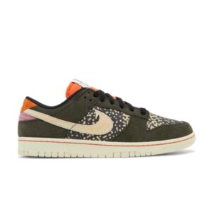 Nike Dunk Low SE Rainbow Trout Séquoia/Orange sécurité/Baie du désert/Albâtre FN7523 300