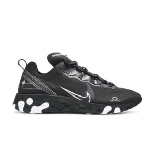 Nike React Element 55 Reverse Schematic – Noir Blanc CU3009 001
