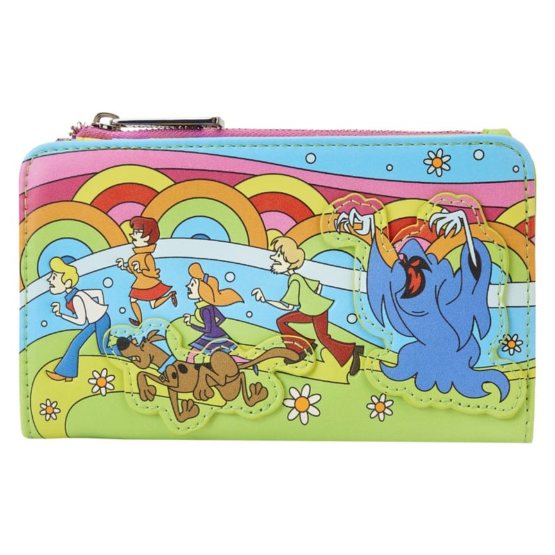 Portefeuille à rabat lumineux Scooby-Doo Monster Chase psychédélique 644310