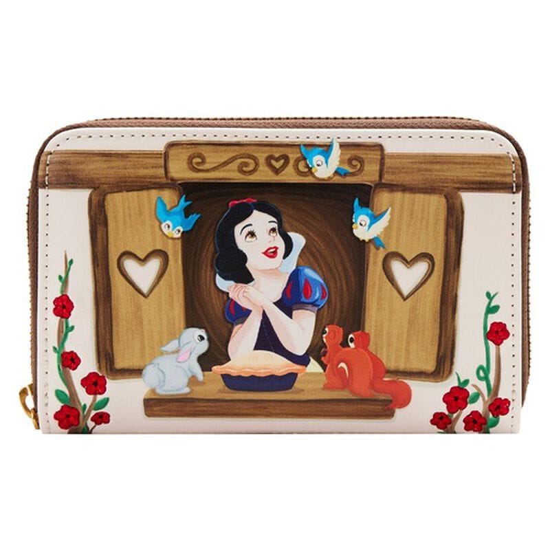 Portefeuille zippé scène de fenêtre Blanche-Neige 645104