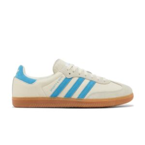 Baskets Sporty & Rich x adidas Samba OG Crème Bleu Noir IE7096